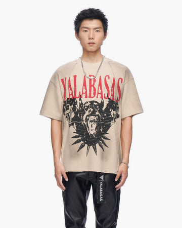 VALABASAS Not For Resale Vintage Cream Thermal Tee