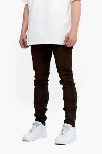 valabasas Mr.Flex Tan Waxed Skinny Jeans