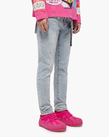 VALABASAS  Caelune Light Blue Skinny Jeans