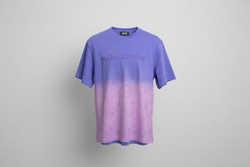 DAMATI  RST-120 DARK PURPLE REDEMPTION DIAMONDS HEAVY WEIGHT TEE