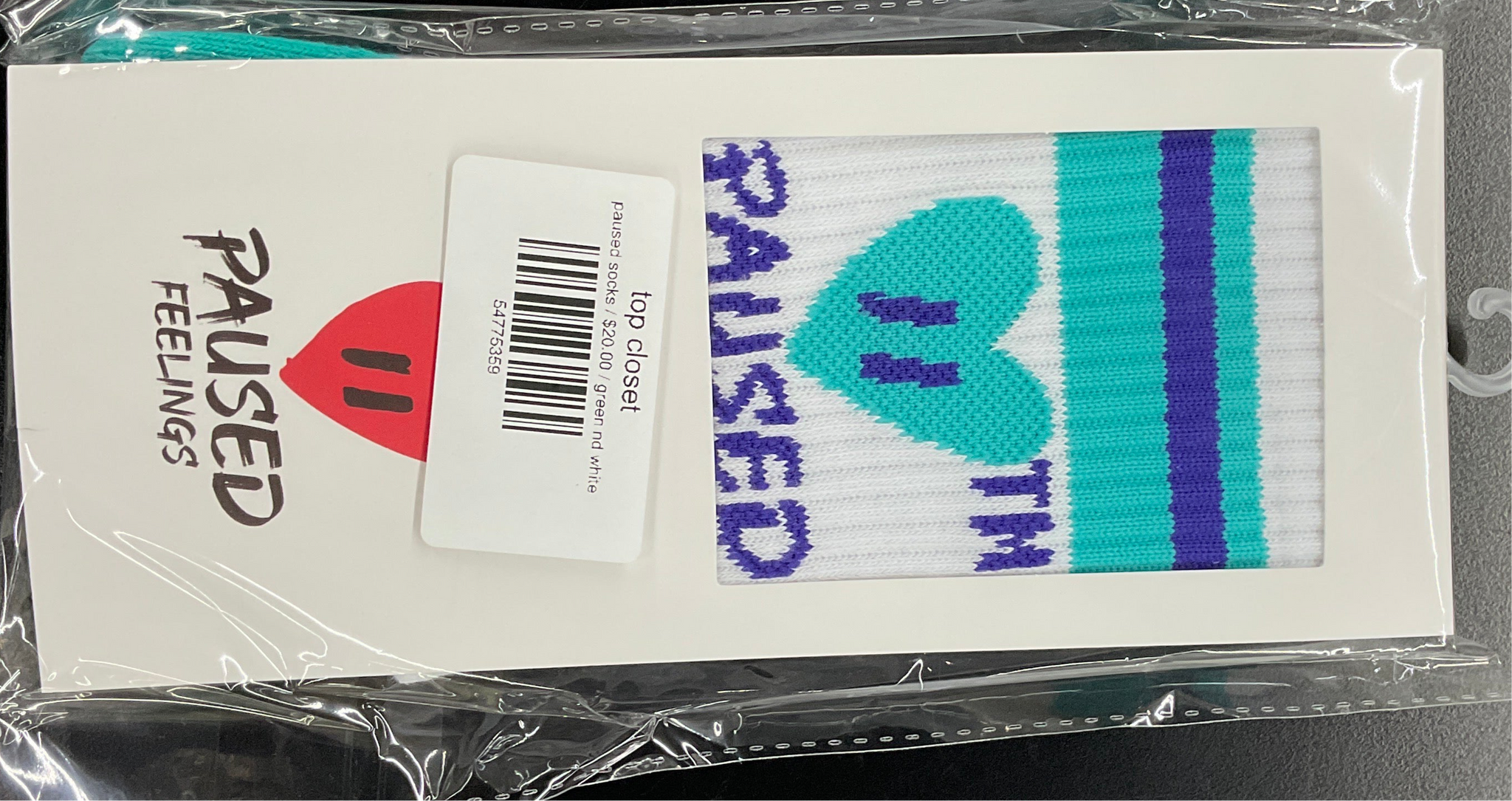 paused socks