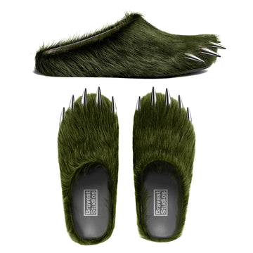 BRAVEST GREEN BEAR CLAW MULES