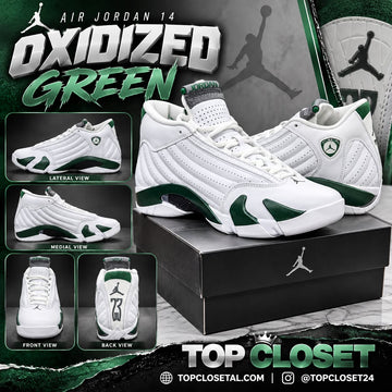 JORDAN RETRO 14 WHITE AND GREEN