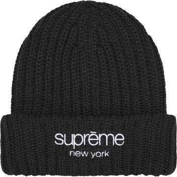 SUPREME CHUNKY RIB CLASSIC LOGO BEANIE