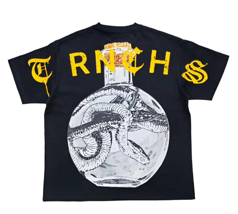 TRNCHS STRIKE FIRST Black Tee