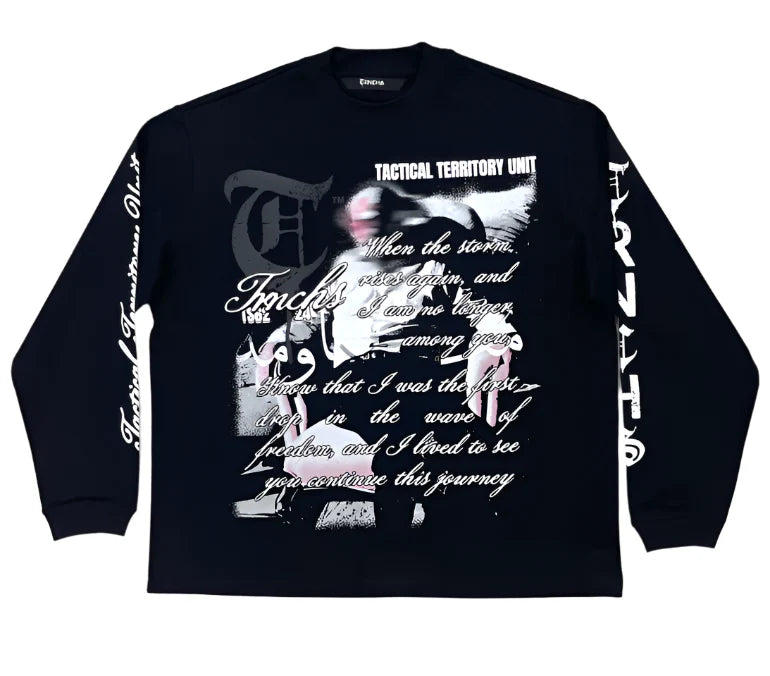 TRNCHS KHANDAQ Black Tee