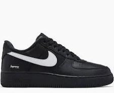 Black Supreme Airforce 1 Low SP