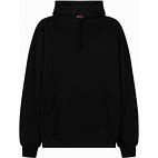 SUPREME BLACK AND WHITE HOODIE