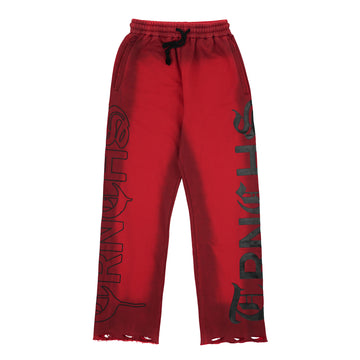 TRNCHS CRIMSON SCRIPT RED PANTS