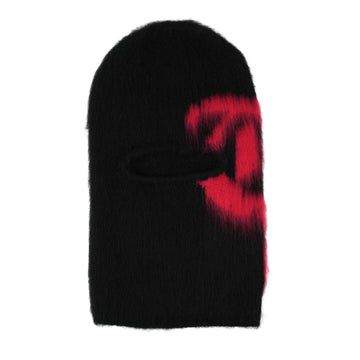 TRNCHS MOHAIR SKIMASK BLACK / RED