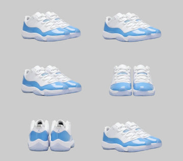 JORDAN RETRO XI LOW - White/University Blue